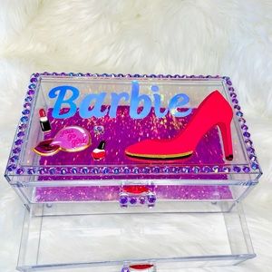 Barbie makeup drawer